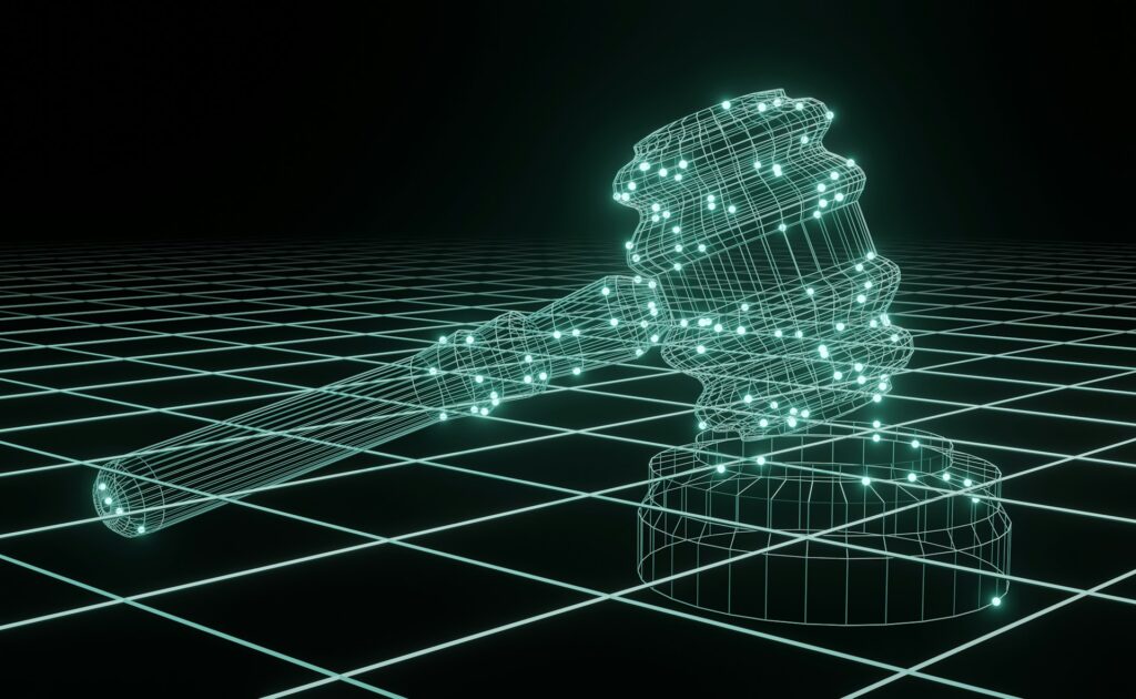Digital 3D Image of a Gavel