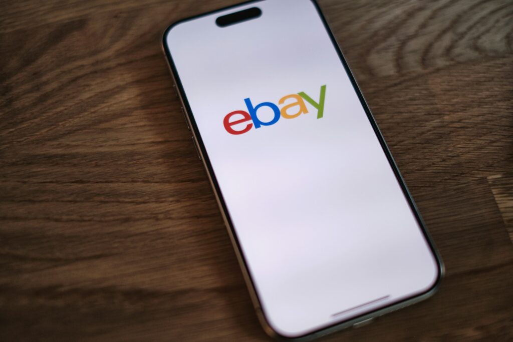 eBay app on a smartphone