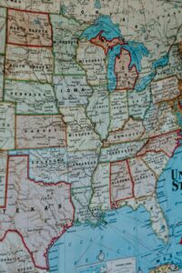 Map of the U.S
